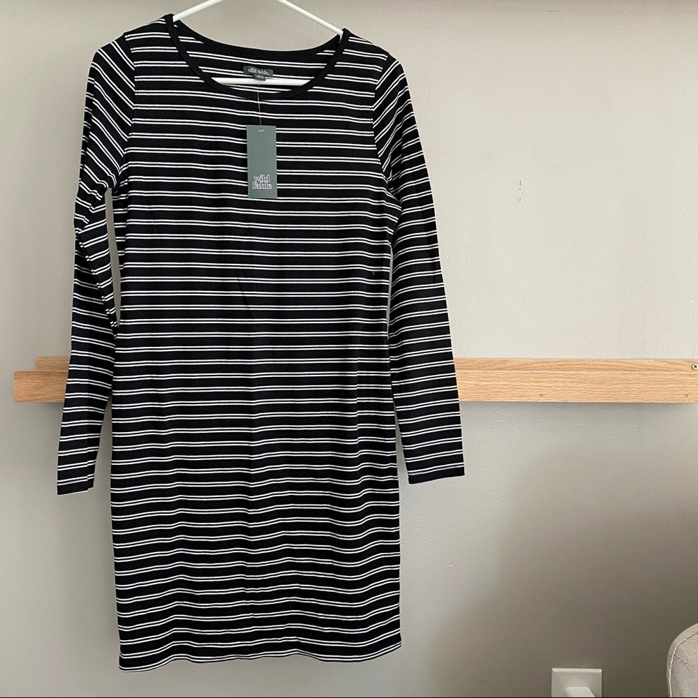 Ribbed Long Sleeve Dress